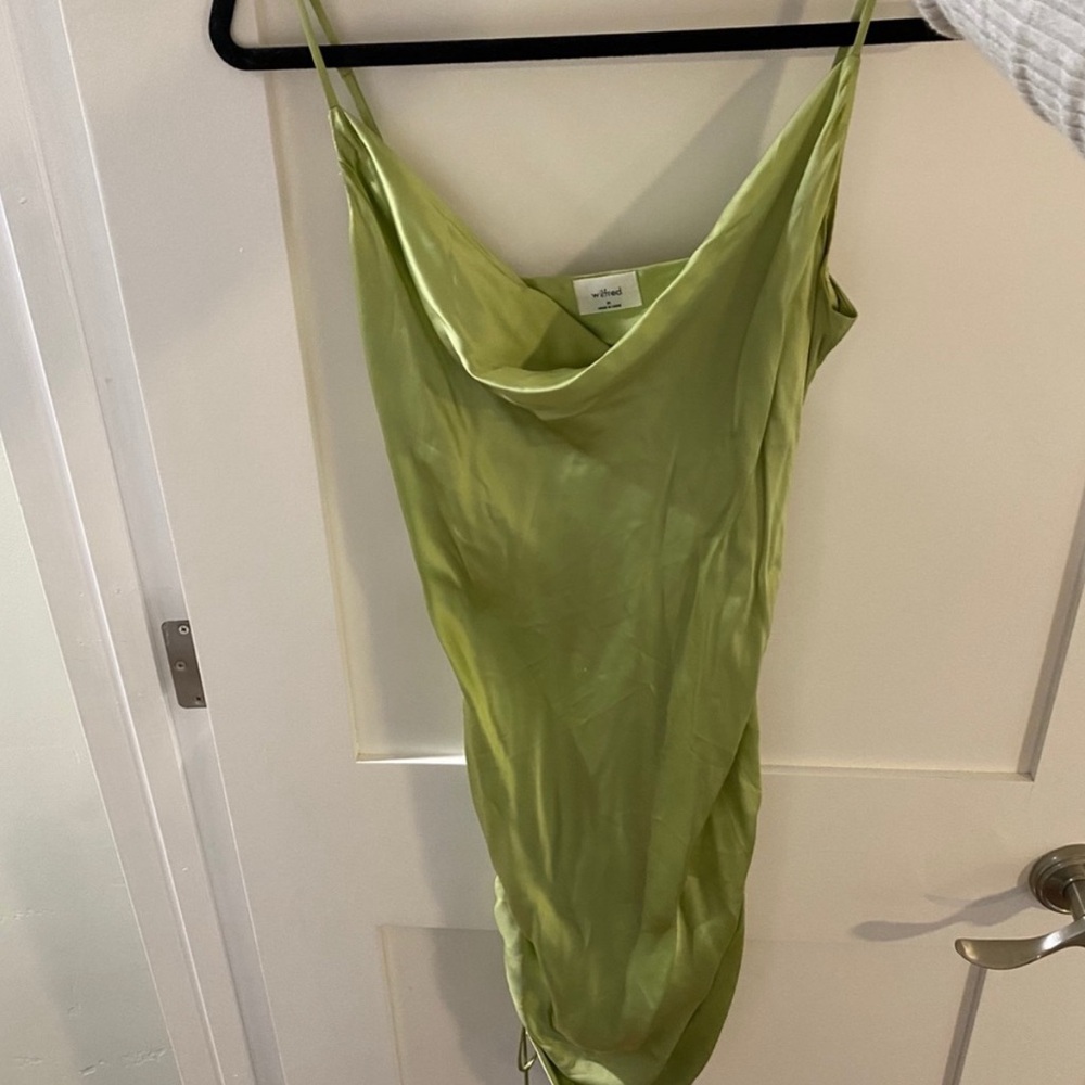 ARITZIA Wilfred Only Ruched Slip Dress